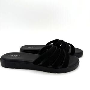 Cole Haan Zero Grand Black Multi Strap Sandals Size 10.5